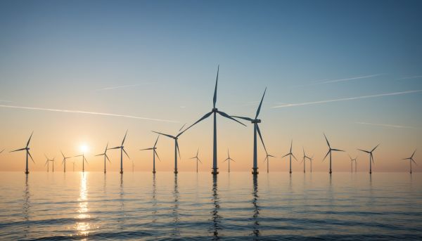Énergie éolienne marine moderne